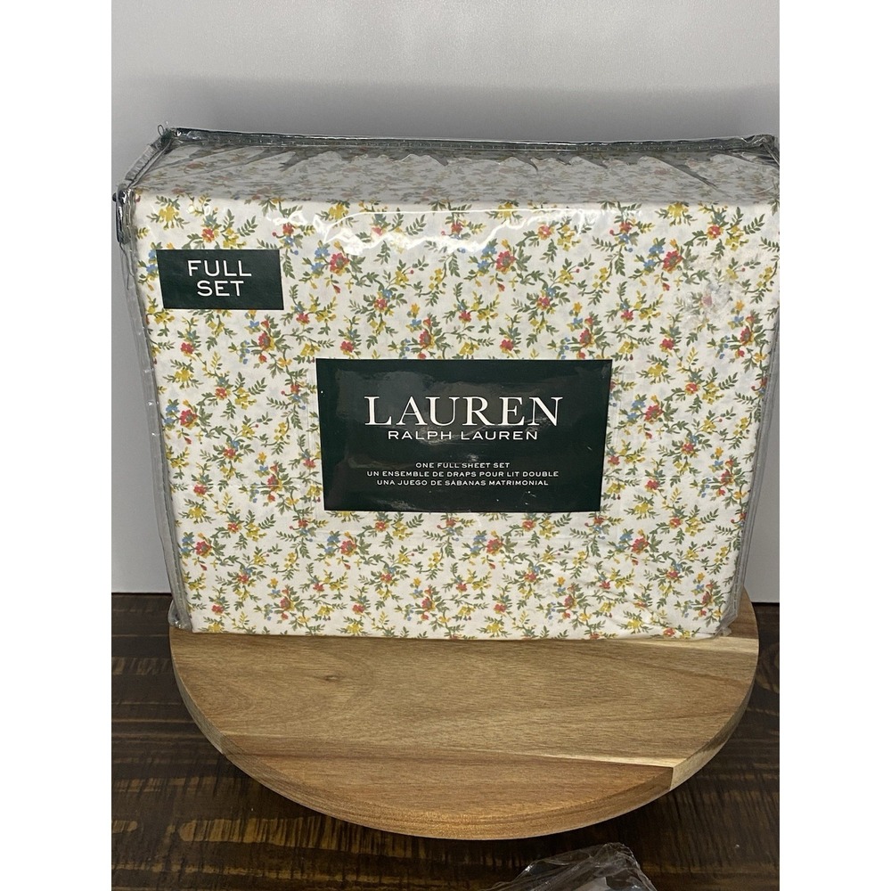 Ralph Lauren FULL Sheet Set Extra Deep French Country Calico Cottage Core NEW